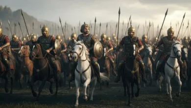 Macedonian Companion Cavalry, heavily armored horsemen charging
