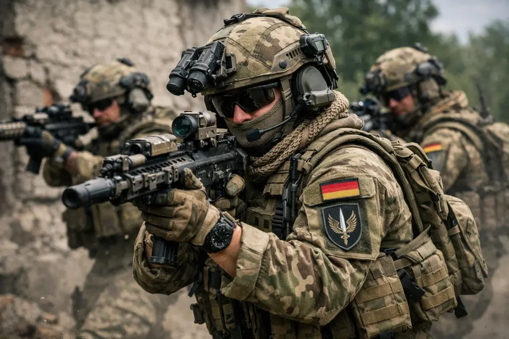 German KSK special forces, Kommando Spezialkräfte, elite soldiers in modern combat environment